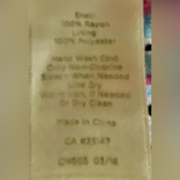 Talbots 8P Blue & Pink Paisley Maxi Dress - Picture 9 of 9